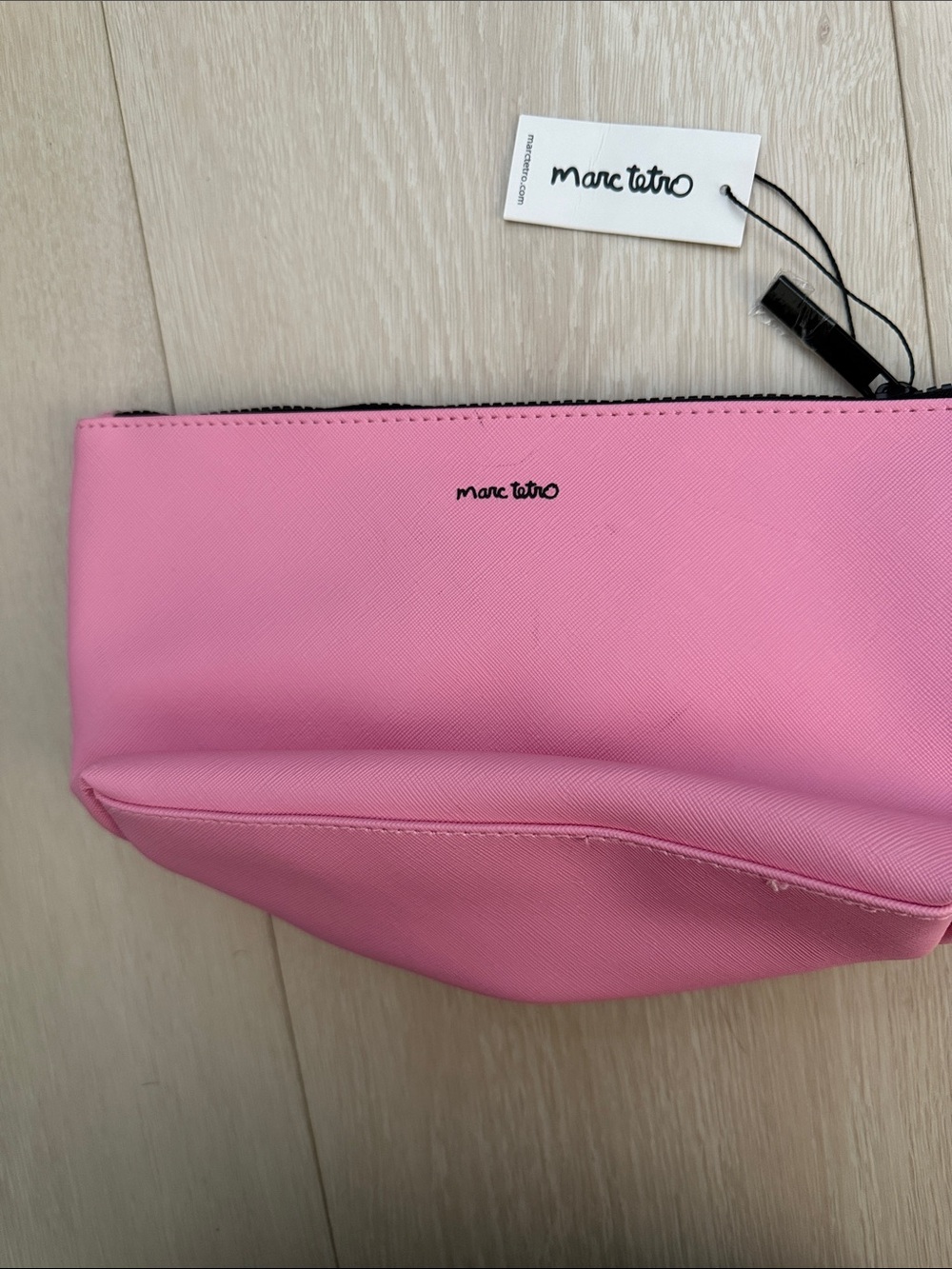 Marc Tetro Pink Dog Print Cosmetic Pouch - Picture 5 of 10